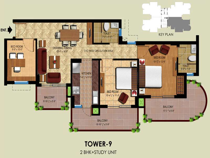 2.5 BHK Apartment 1265 Sq.ft. for Sale in Sector 70 Faridabad