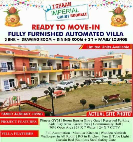 3 BHK Villa 2150 Sq.ft. for Sale in Haridwar Highway, Roorkee