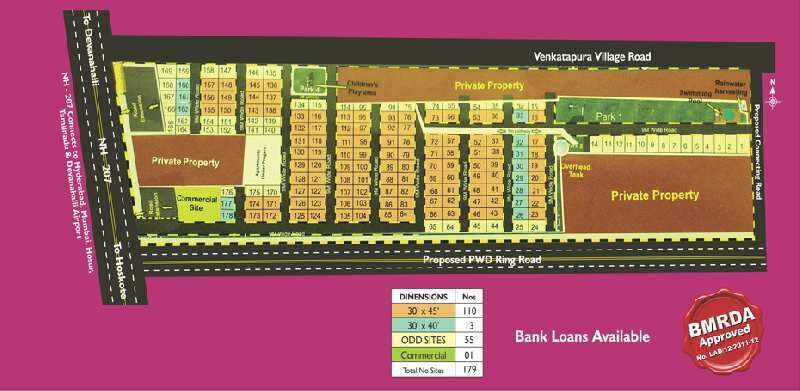  Residential Plot 2700 Sq.ft. for Sale in Bylahalli, Bangalore