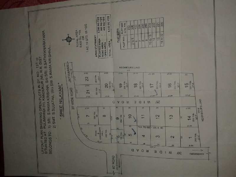  Residential Plot 200 Sq. Yards for Sale in Adikmet, Hyderabad