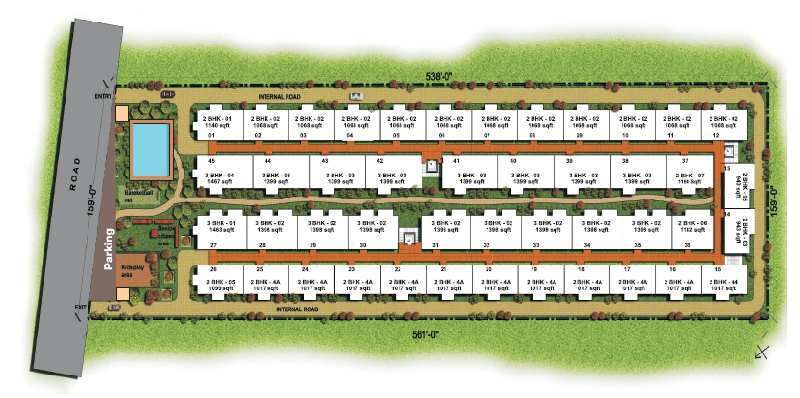 2 BHK Apartment 1097 Sq.ft. for Sale in Sarjapur, Bangalore