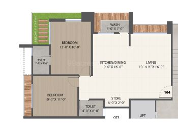 2 BHK Flat for Sale in Palanpur Gam, Surat