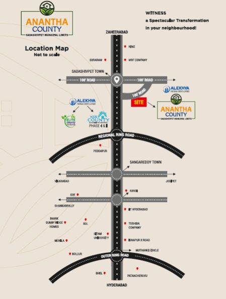  Residential Plot 300 Sq. Yards for Sale in Sadasivpet, Sangareddy
