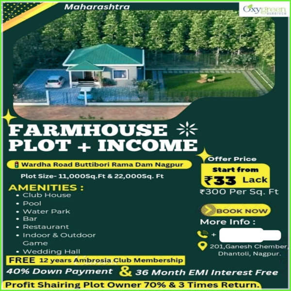  Agricultural Land 22000 Sq.ft. for Sale in Butibori, Nagpur