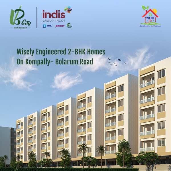 2 BHK Apartment 842 Sq.ft. for Sale in Adikmet, Hyderabad