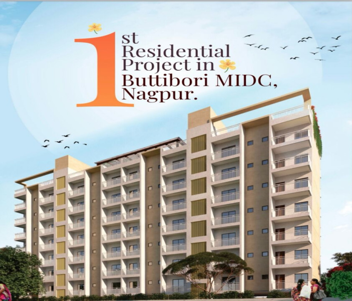 2 BHK Apartment 710 Sq.ft. for Sale in Butibori, Nagpur