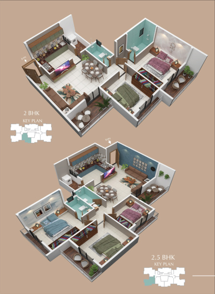 2 BHK Apartment 1104 Sq.ft. for Sale in Manish Nagar, Nagpur