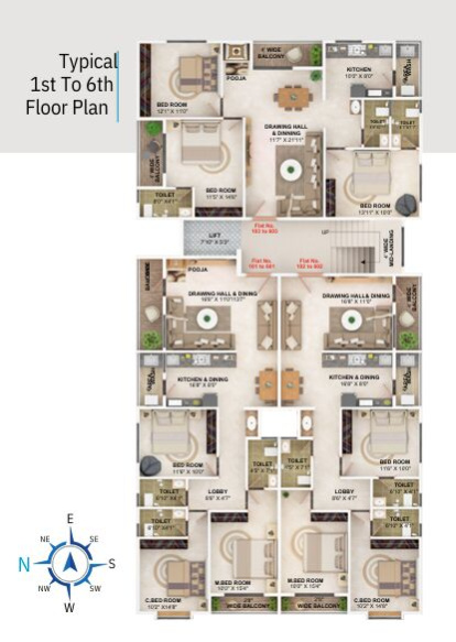 3 BHK 1540 Sq.ft. Apartment for Sale in Beltarodi, Nagpur
