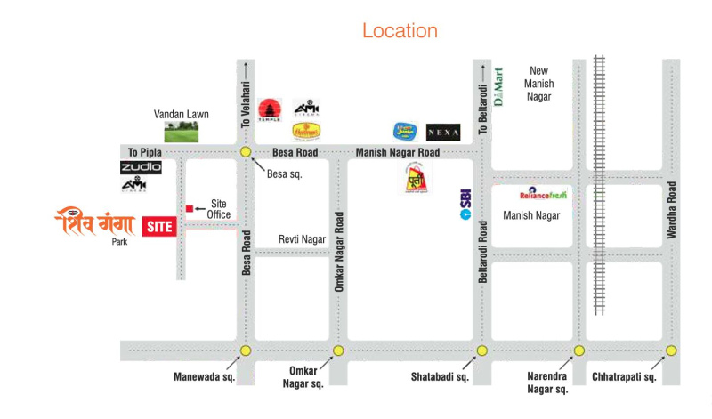 2 BHK 1029 Sq.ft. Apartment for Sale in Besa Pipla Road, Nagpur