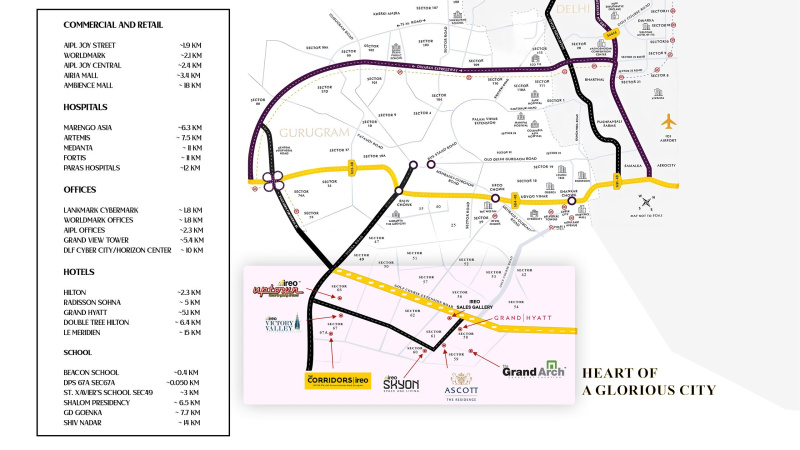 3 BHK 1967 Sq.ft. Apartment for Sale in Sector 67 Gurgaon