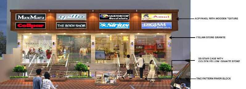 Commercial Shop 524 Sq.ft. for Rent in Y N Road, Indore