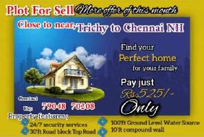  Residential Plot for Sale in Samayapuram, Tiruchirappalli