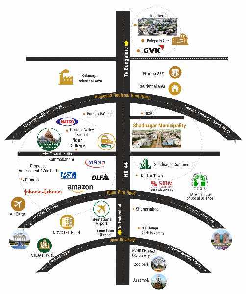  146 Sq. Yards Residential Plot for Sale in Shadnagar, Hyderabad