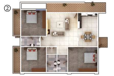 3 BHK Apartment 2065 Sq.ft. for Sale in Rajajinagar, Bangalore