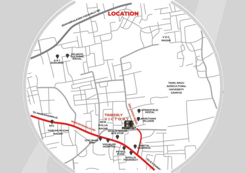 3 BHK 1535 Sq.ft. Apartment for Sale in PN Pudur, Coimbatore