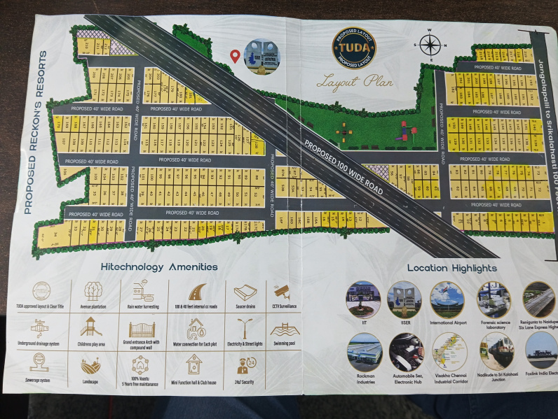  1200 Sq.ft. Residential Plot for Sale in Air Bypass Road, Tirupati
