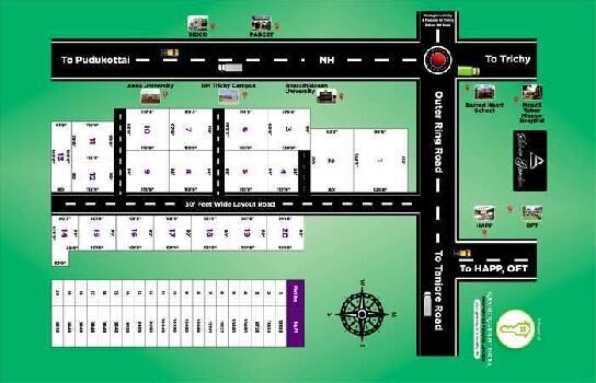  Commercial Land for Sale in Suriyur, Tiruchirappalli