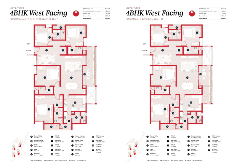 4 BHK 3295 Sq.ft. Apartment for Sale in Financial District, Nanakramguda, Hyderabad