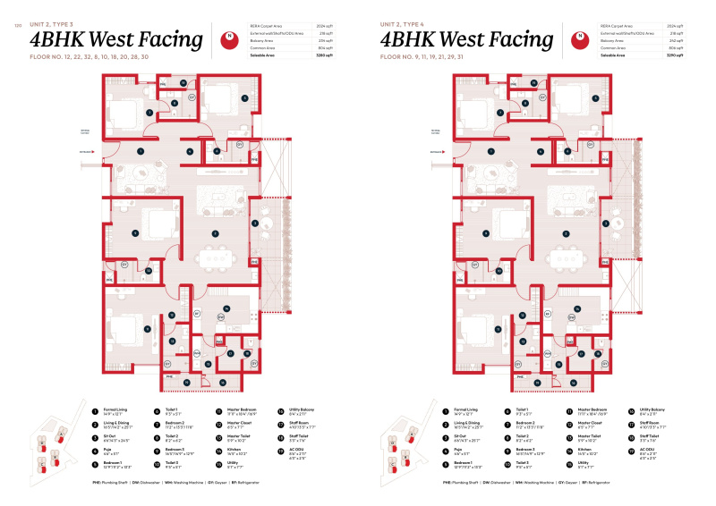 4 BHK 3280 Sq.ft. Apartment for Sale in Financial District, Nanakramguda, Hyderabad