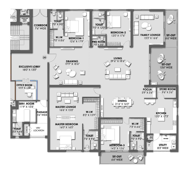 4 BHK 6750 Sq.ft. Apartment for Sale in Narsingi, Hyderabad