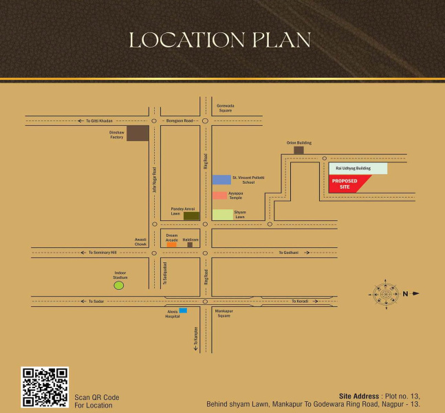 2 BHK 1172 Sq.ft. Apartment for Sale in Gorewada, Nagpur