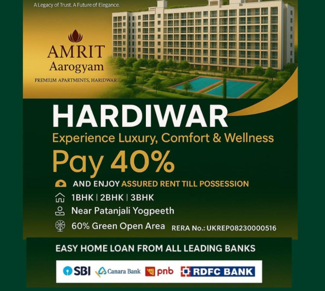 3 BHK 1790 Sq.ft. Apartment for Sale in Badheri Rajputan, Haridwar