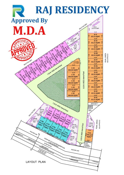  100 Sq. Meter Residential Plot for Sale in Kanth Road, Moradabad