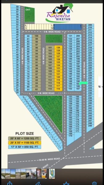  Residential Plot 850 Sq.ft. for Sale in Super Corridor, Indore