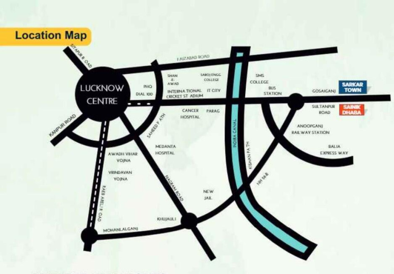  1000 Sq.ft. Residential Plot for Sale in Sultanpur Road, Lucknow