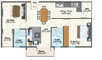 2 BHK Flat for Sale in Sarjapur Attibele Road, Bangalore