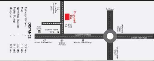  Office Space 405 Sq.ft. for Sale in Vyapar Vihar, Bilaspur