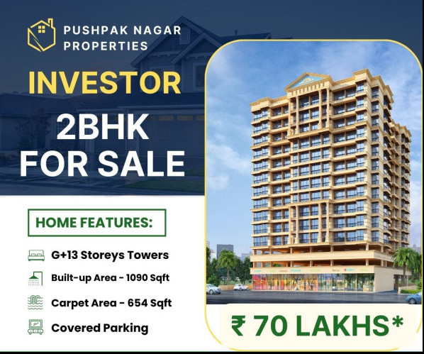 2 BHK Apartment 1090 Sq.ft. for Sale in Pushpak Nagar, Navi Mumbai