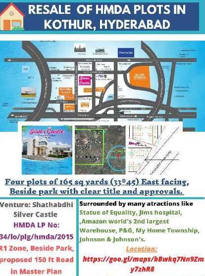  Residential Plot 660 Sq. Yards for Sale in Kothur, Hyderabad