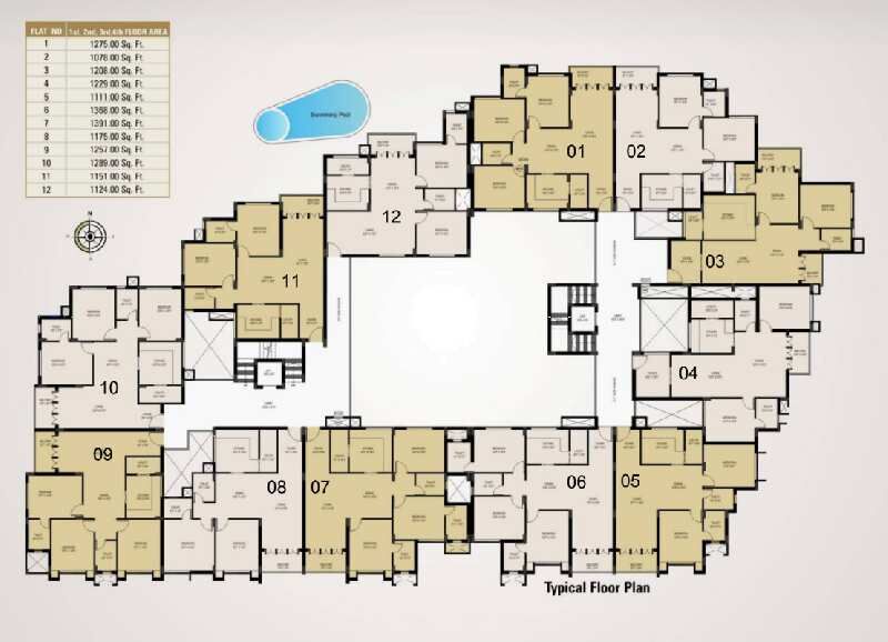 2 BHK Apartment 1151 Sq.ft. for Sale in Kinnigoli, Mangalore