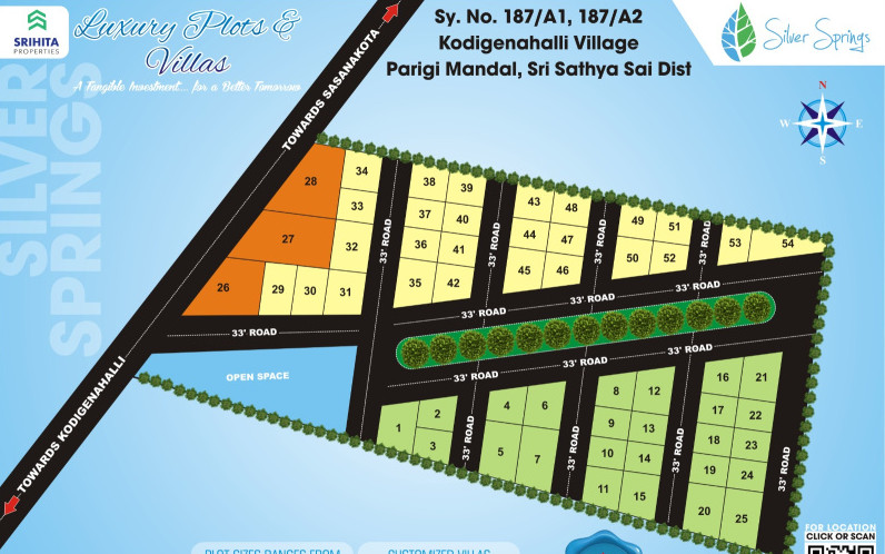  Residential Plot 1200 Sq.ft. for Sale in Hindupur, Anantapur