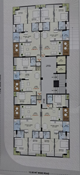 2 BHK Apartment 730 Sq.ft. for Sale in Madhapar Chokdi, Rajkot