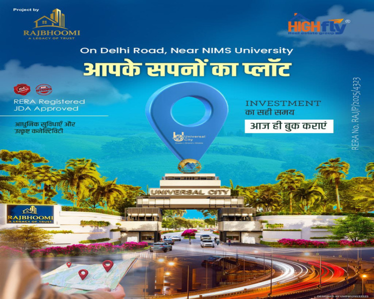  122 Sq. Yards Residential Plot for Sale in Delhi Road, Jaipur