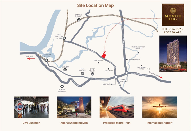 1 BHK Apartment 715 Sq.ft. for Sale in Diva Junction East, Thane