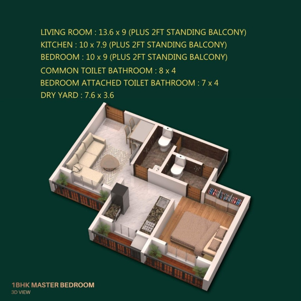 1 BHK Apartment 715 Sq.ft. for Sale in Diva Junction East, Thane