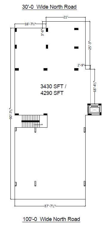  Office Space 4290 Sq.ft. for Rent in Peda Waltair, Visakhapatnam