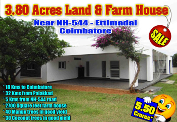  Agricultural Land for Sale in Ettimadai, Coimbatore