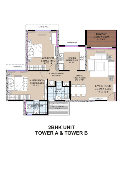 2 BHK Apartment 1555 Sq.ft. for Sale in Sector 37, Kharghar, Navi Mumbai