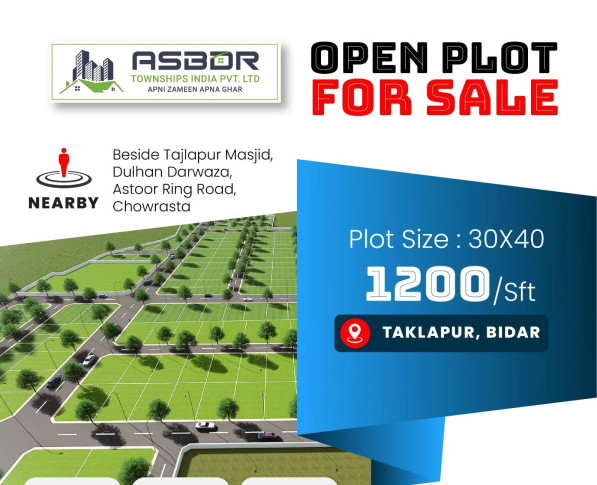 Residential Plot 1200 Sq.ft. for Sale in Tajlapur, Bidar