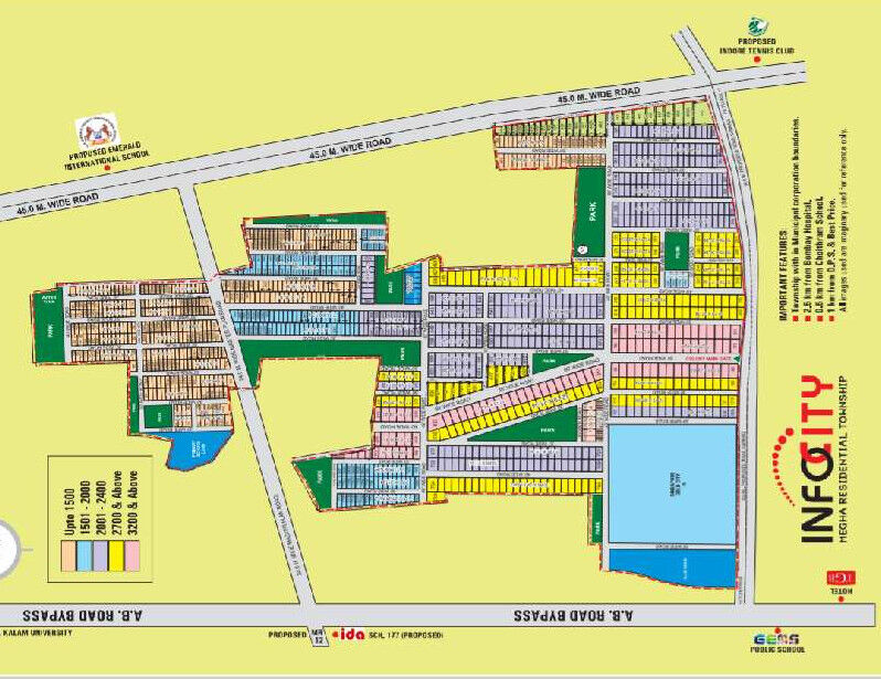  Residential Plot 1200 Sq.ft. for Sale in By Pass Road, Indore