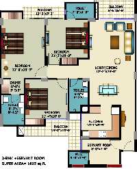 4 BHK Flat for Sale in Sector 8A, Vrindavan Yojna, Lucknow