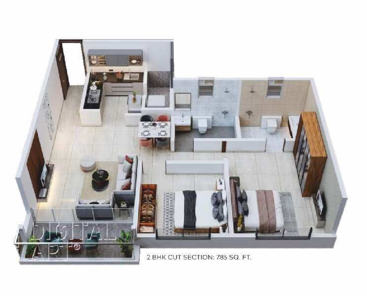 3 BHK Apartment 1350 Sq.ft. for Sale in Balewadi High Street, Baner, Pune