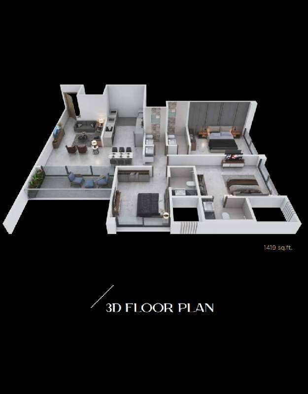 2 BHK Apartment 1350 Sq.ft. for Sale in Balewadi, Pune