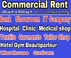  Commercial Shop for Rent in Ponmeni, Madurai