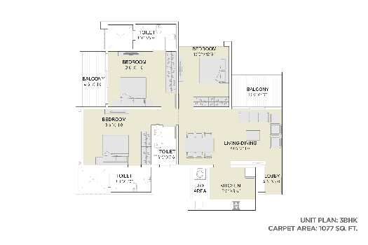 3 BHK Flat for Sale in Wakad, Pune