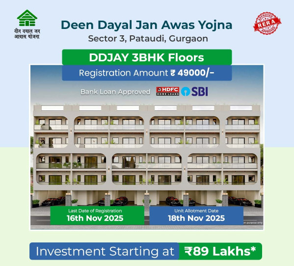 3 BHK 1295 Sq.ft. Builder Floor for Sale in Pataudi, Gurgaon